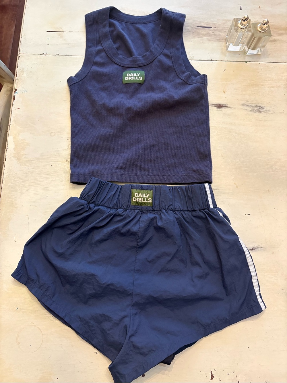 Daily Drills Navy Tank & Shorts